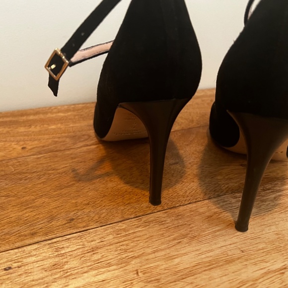Kate Spade black suede heels - Picture 3 of 5